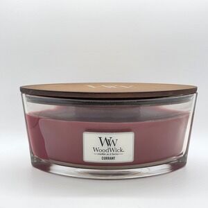 Woodwick Currant Scented Candle‎ Eclipse Shape Elliptical Crackles New